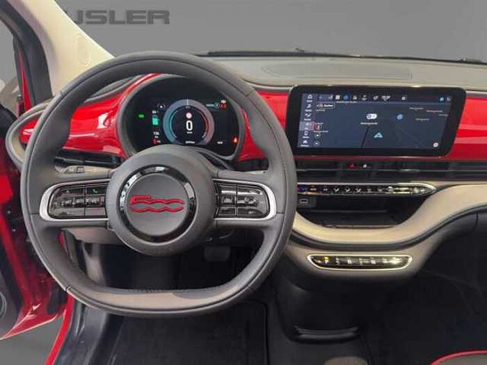 Fiat 500 Cabrio RED Cabrio 42kw/h 3-Phasen-Charger *Navi* *SHZ* *PDC* *Kamera* *CarPl