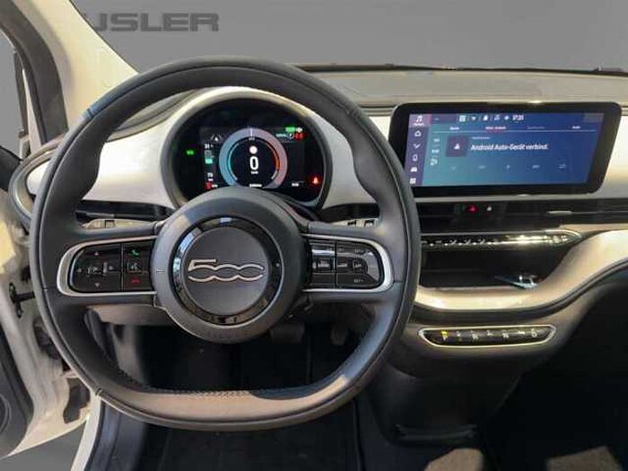 Fiat 500 Elektro 42 kWh 3-Phasen-Onboard-Charger *Klima* *Navi* *CarPlay* *Licht- und