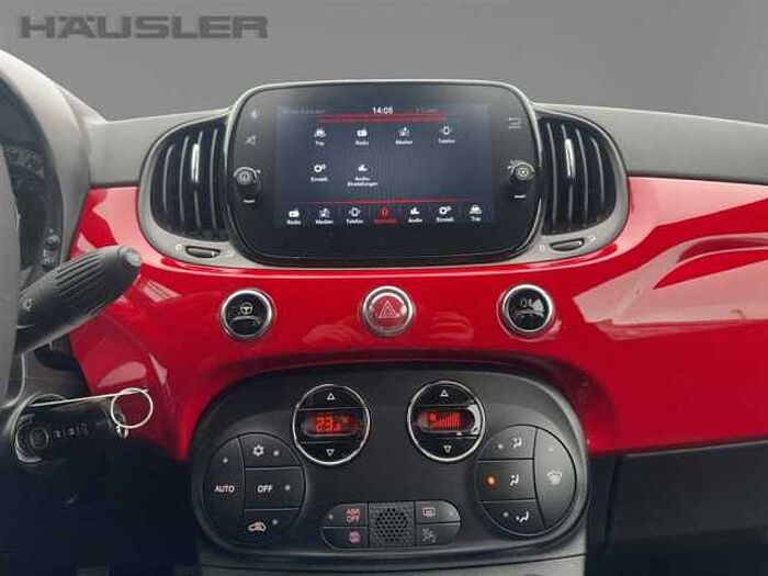 Fiat 500C 1.0 C Hybrid Red, PDC, Uconnect, Alu, Apple Car Play, Klima