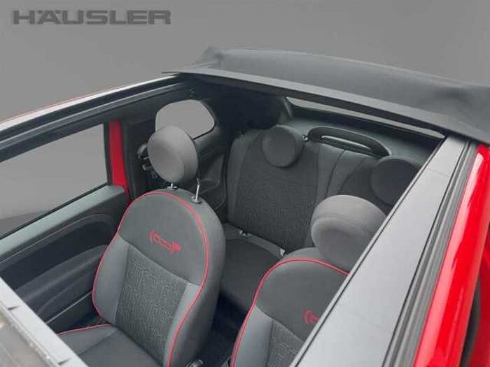 Fiat 500C 1.0 C Hybrid Red, PDC, Uconnect, Alu, Apple Car Play, Klima