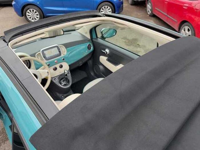 Fiat 500C Cabrio 1.2 Anniversario AUTOMATIK*Navi*PDC*Bluetooth*Allwetterreifen*Tempom