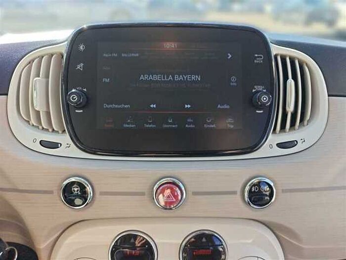 Fiat 500C 1.0 GSE Hybrid mit Teilleder, Parksensorik, Tempomat